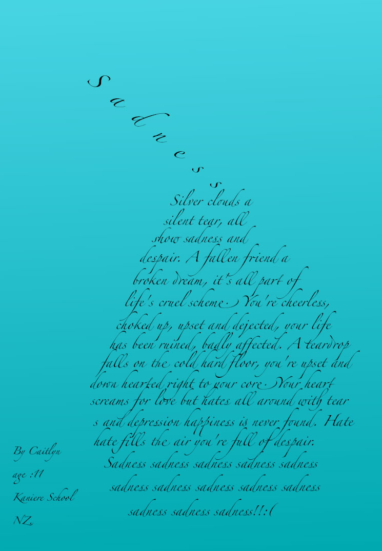 Mother Nature A Shape Poem By Olivia