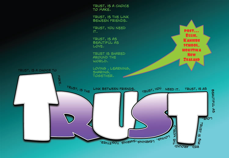 funny poems about school. A visual poem about trust