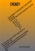 Shape poem about energy