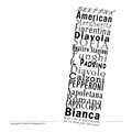 A shape poem for kids about Italian food