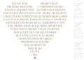 Example of a true shape poem in a heart shape