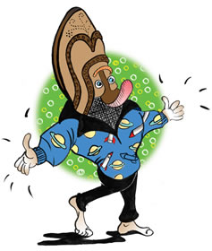 The shoe boy, from Max Scratchmann's nonsense poem of the same name