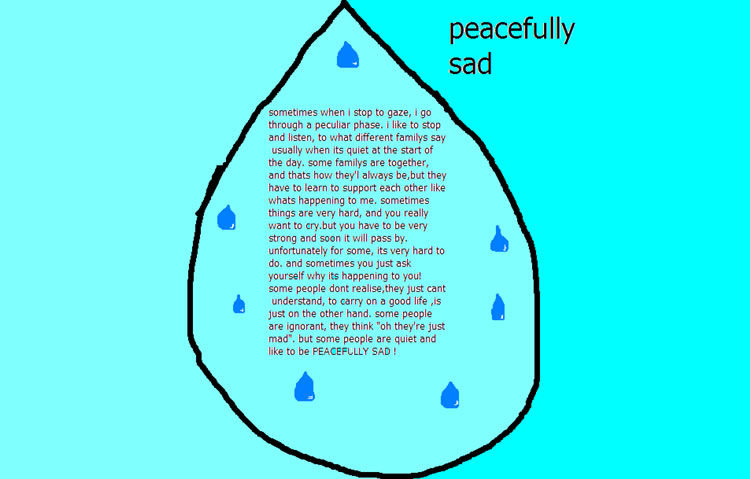 A pyramid shaped shape or concrete poem