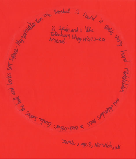 Football shape poem