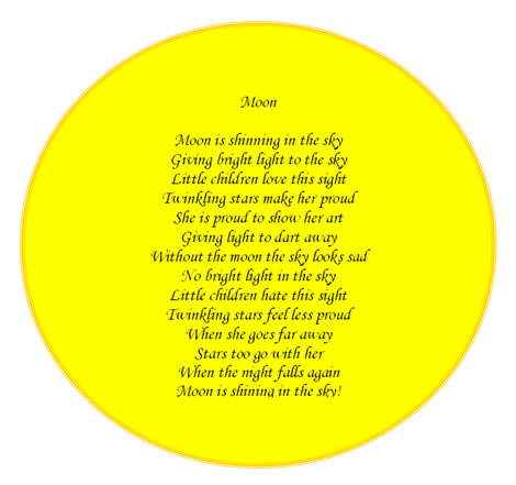 Football shape poem