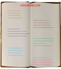 A visual shape poem about memories