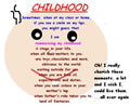 A shape poem in the form of a child's face